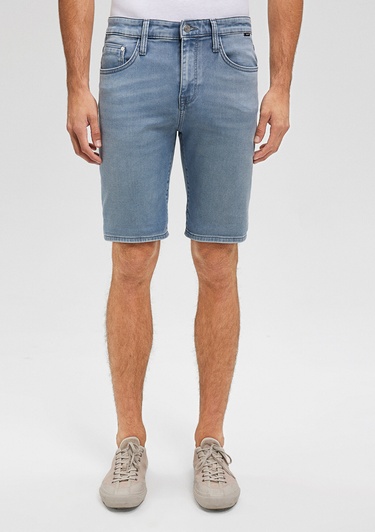  Mavi Brian Sporty Puslu Açık Mavi Jean Şort 0418487659