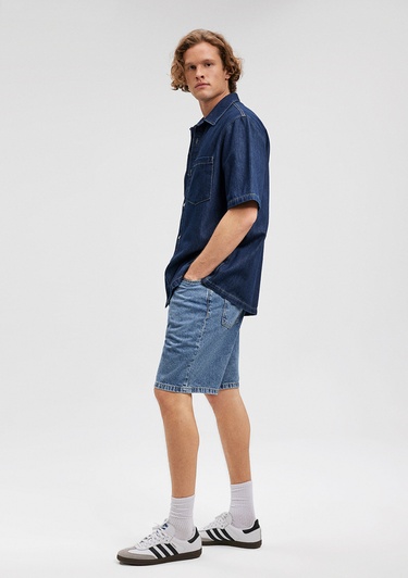  Mavi Houston Street Koyu İndigo Jean Şort 0410672-87660