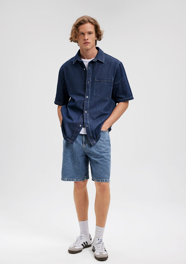  Mavi Houston Street Koyu İndigo Jean Şort 0410672-87660