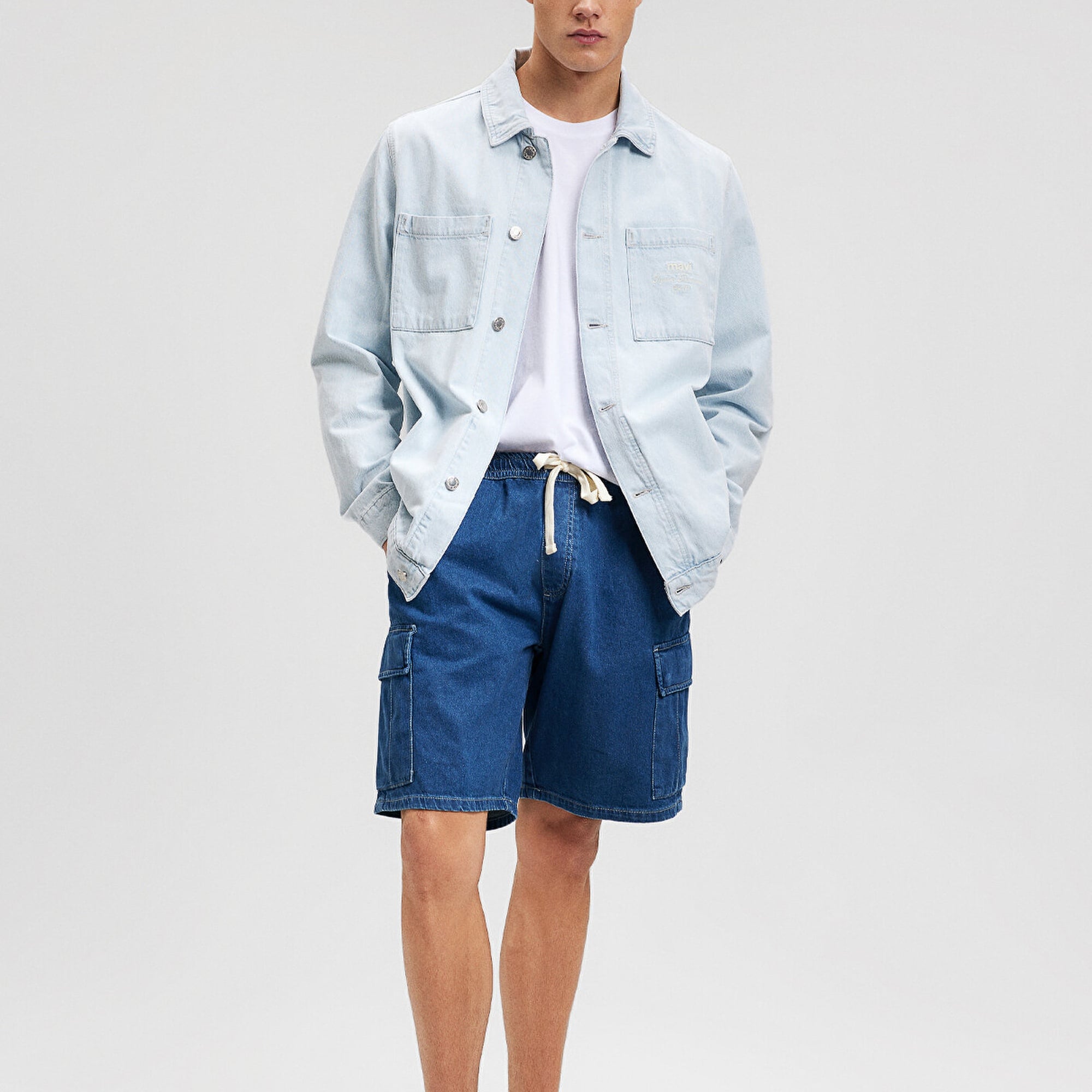 Mavi Bremen MV91 Street Koyu İndigo Jean Şort 0410680-87149