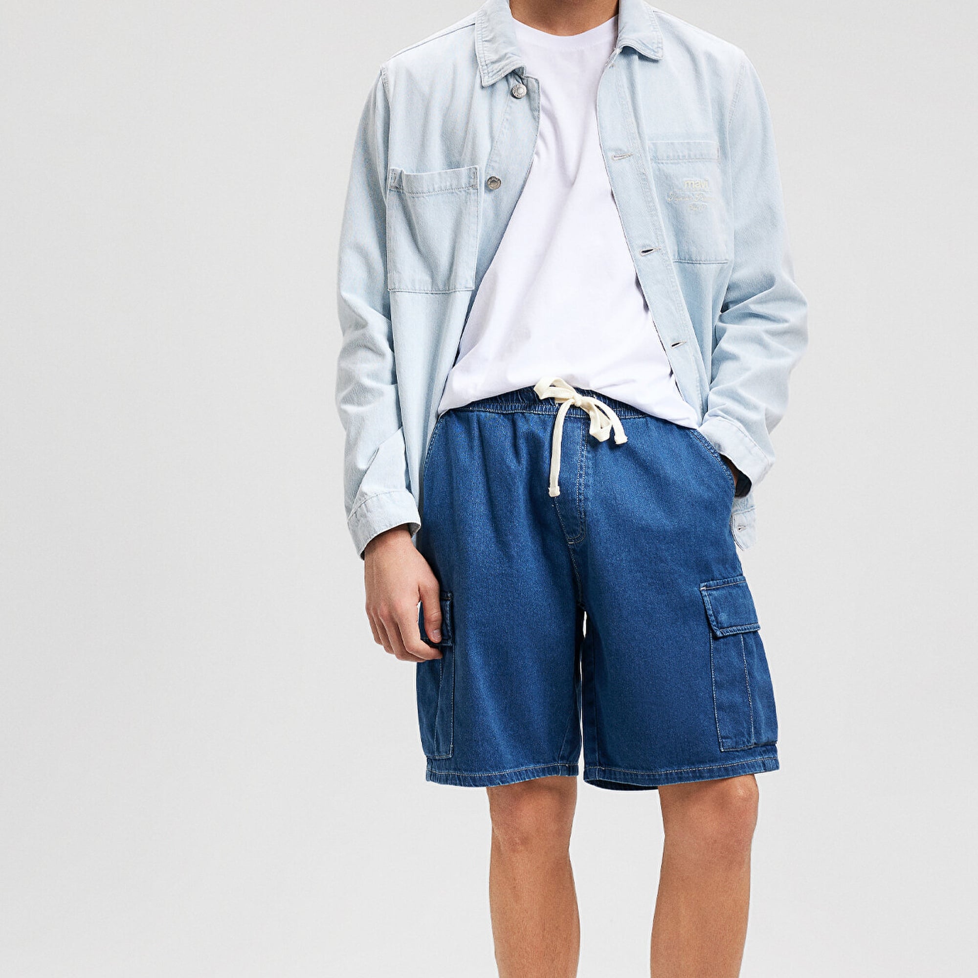 Mavi Bremen MV91 Street Koyu İndigo Jean Şort 0410680-87149