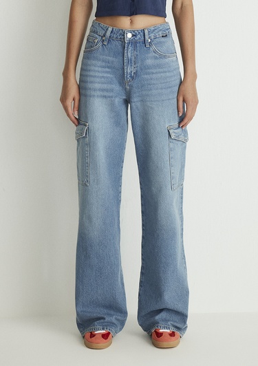  Mavi Carina Street Puslu Açık Mavi Jean Pantolon 1010764-87752