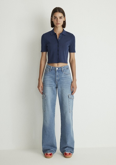  Mavi Carina Street Puslu Açık Mavi Jean Pantolon 1010764-87752