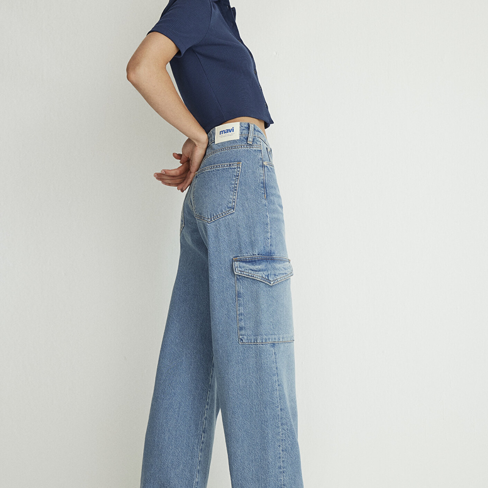 Mavi Carina Street Puslu Açık Mavi Jean Pantolon 1010764-87752