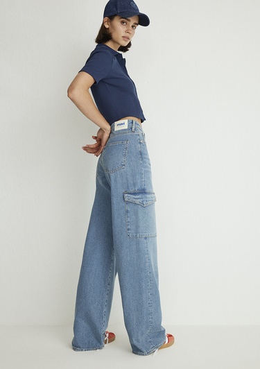  Mavi Carina Street Puslu Açık Mavi Jean Pantolon 1010764-87752