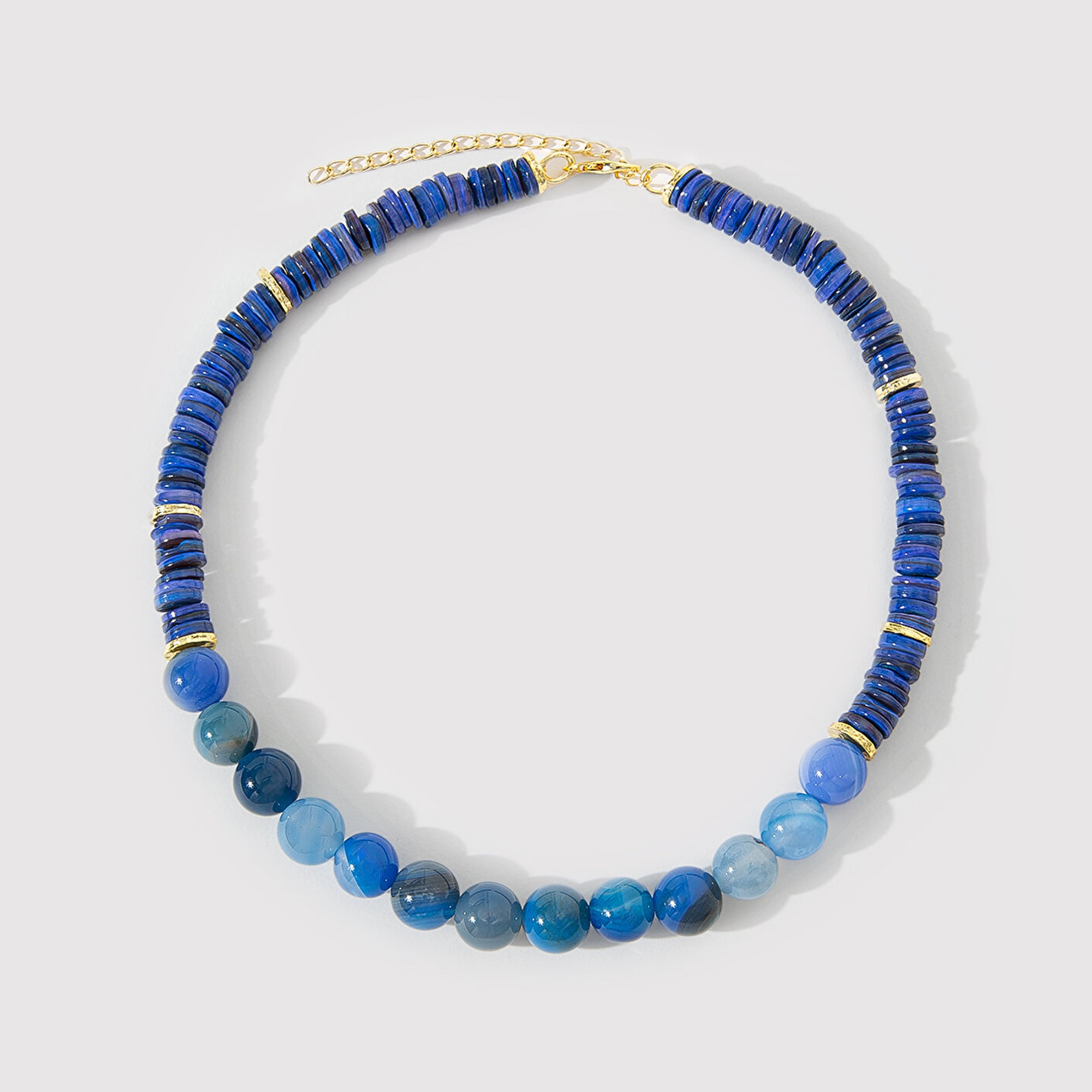 Mavi Doğal Taşlı Mavi Kolye 1912514-83077