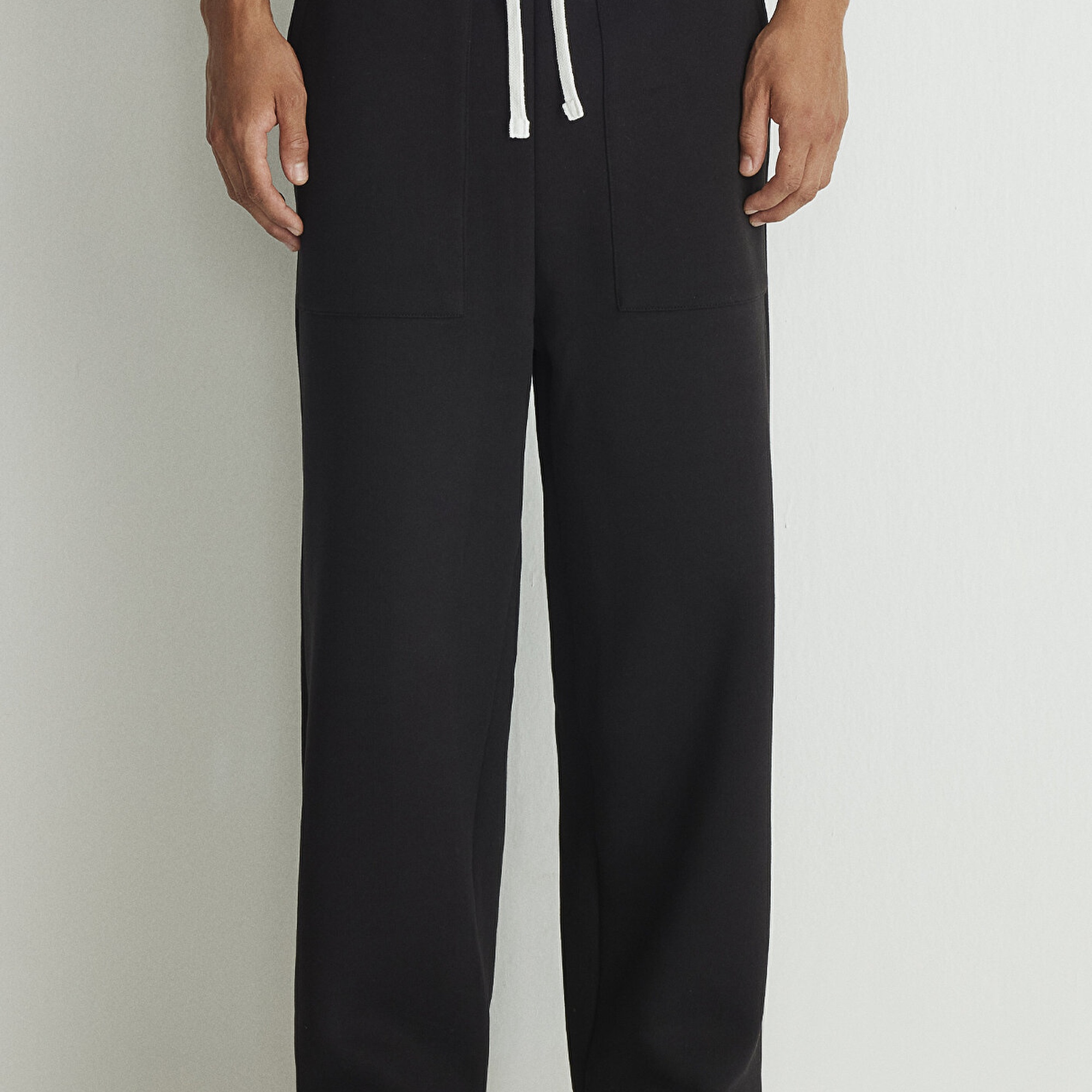 Mavi Geniş Paça Siyah Basic Eşofman Altı 0010338-900