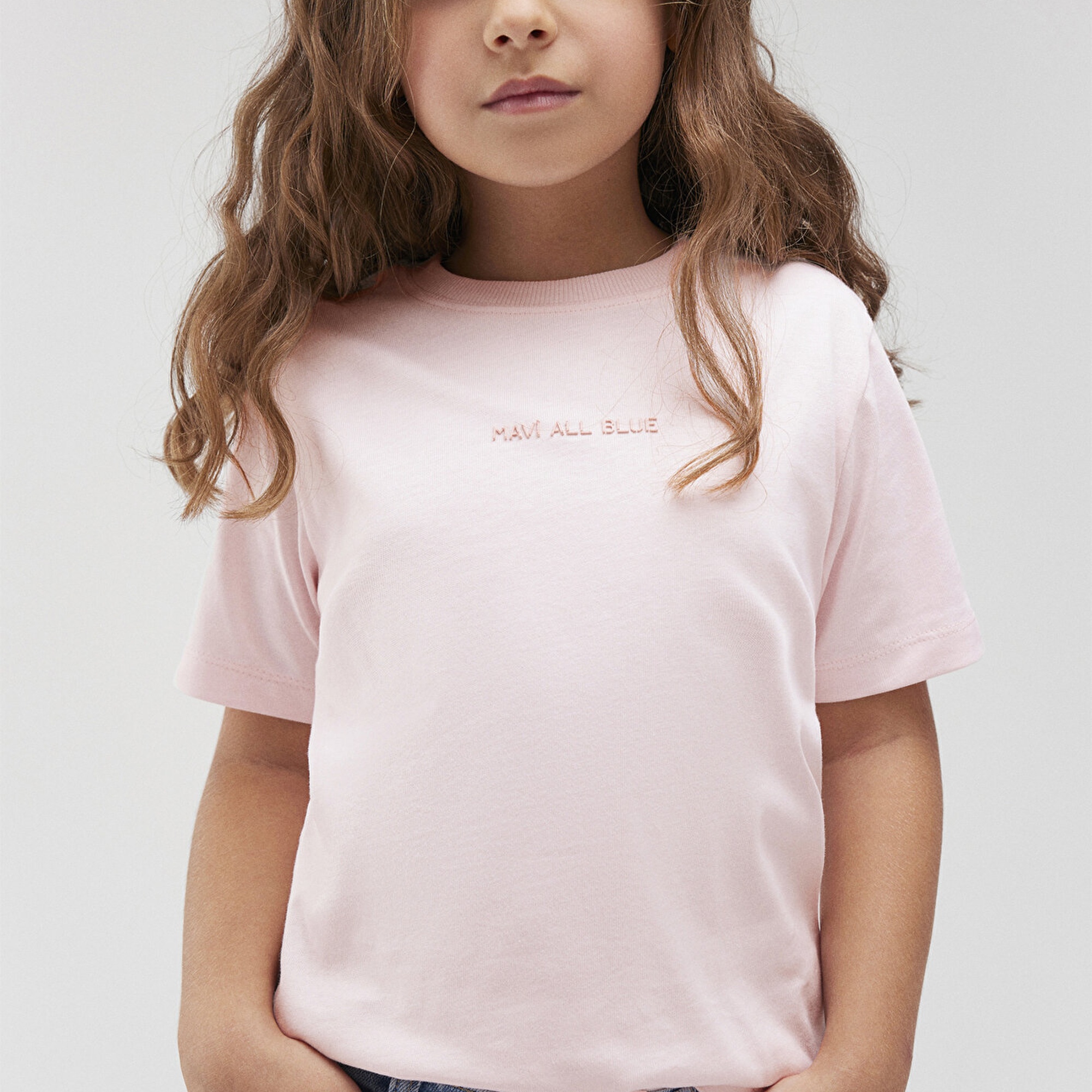 Mavi Organik Pamuklu Pembe Basic Tişört Regular Fit / Normal Kesim 7610197-88133