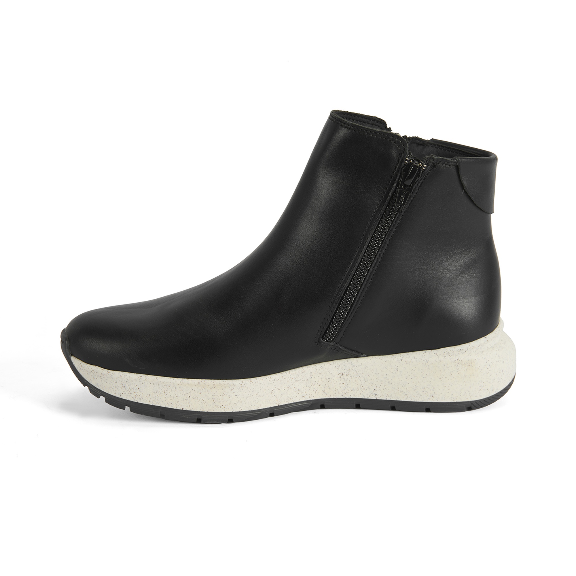 Gillian Siyah Kadın DesaComfort Fermuarlı Deri Bot