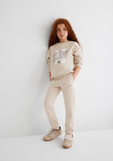  Mavi Mavi Logo Baskılı Bej Eşofman Altı 7010000-70143