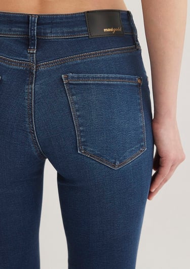  Mavi Mona Gold Klasik Vintage Koyu Mavi Jean Pantolon 1049787784