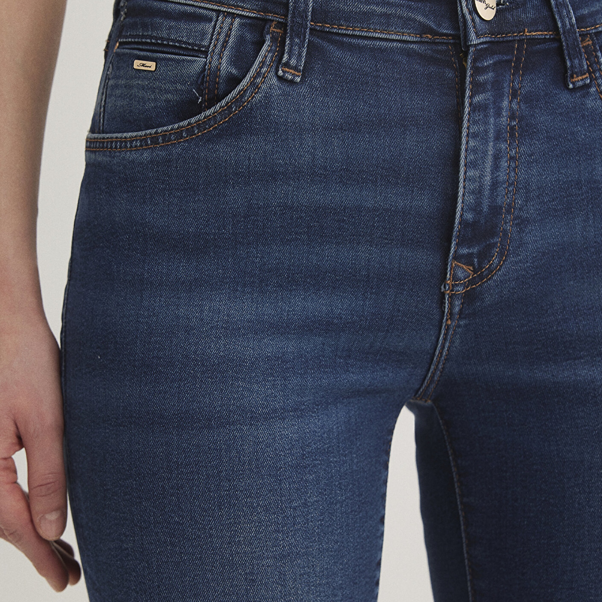 Mavi Mona Gold Klasik Vintage Koyu Mavi Jean Pantolon 1049787784