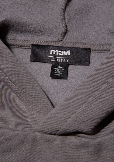  Mavi Kapüşonlu Antrasit Basic Sweatshirt 0S10275-70096