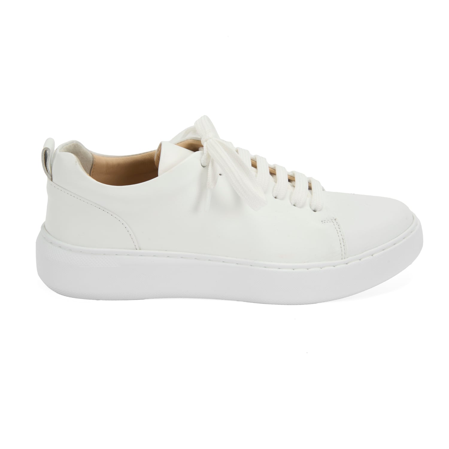  Kadın Beyaz Deri Spor Ayakkabı