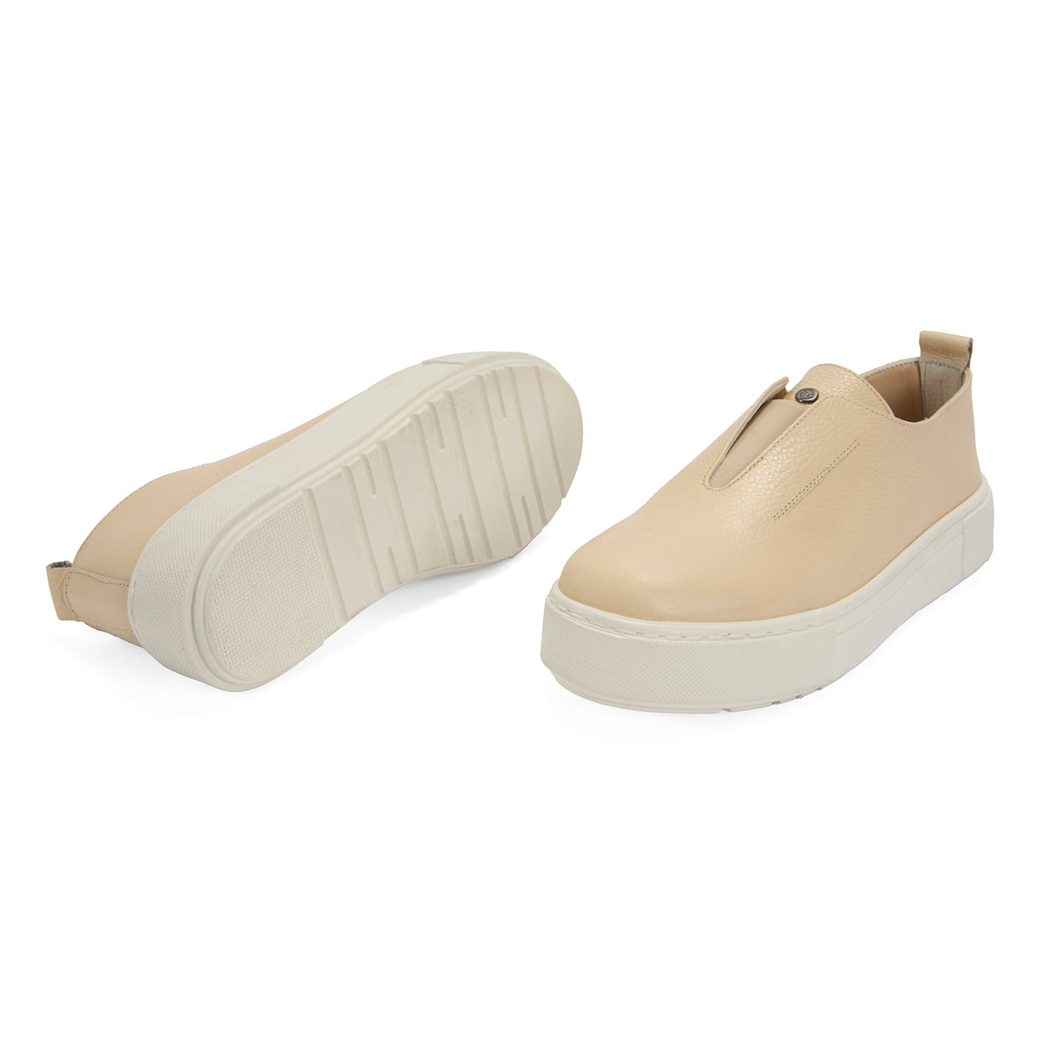 Desa Desa Kadın Bej Deri Günlük Ayakkabı FashFed'de! Bej - 6. görsel