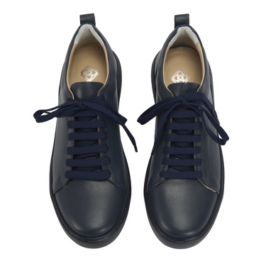  Kadın Lacivert Deri Spor Ayakkabı