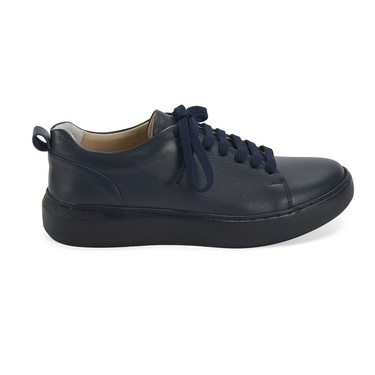  Kadın Lacivert Deri Spor Ayakkabı