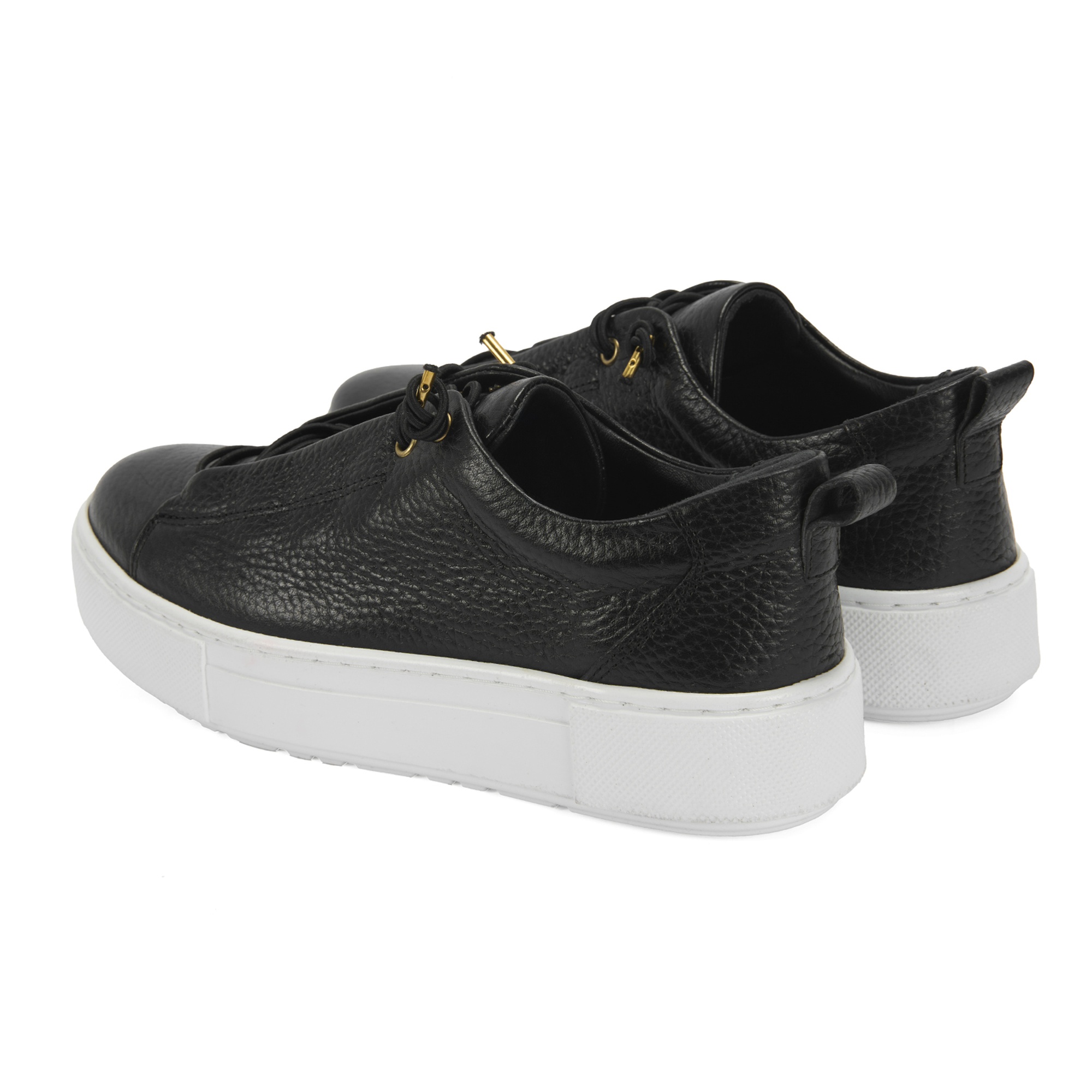 Kadın Siyah Deri Günlük Ayakkabı