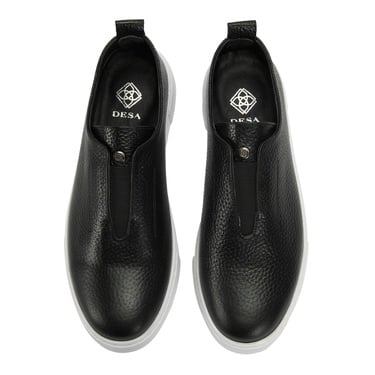  Kadın Siyah Deri Günlük Ayakkabı