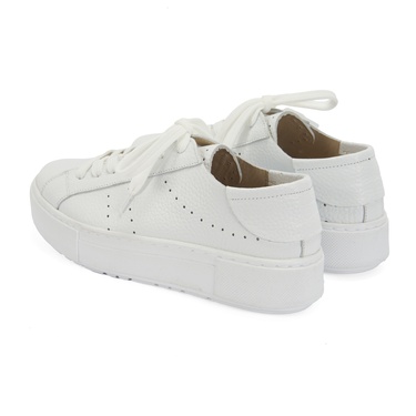  Kadın Beyaz Deri Spor Ayakkabı