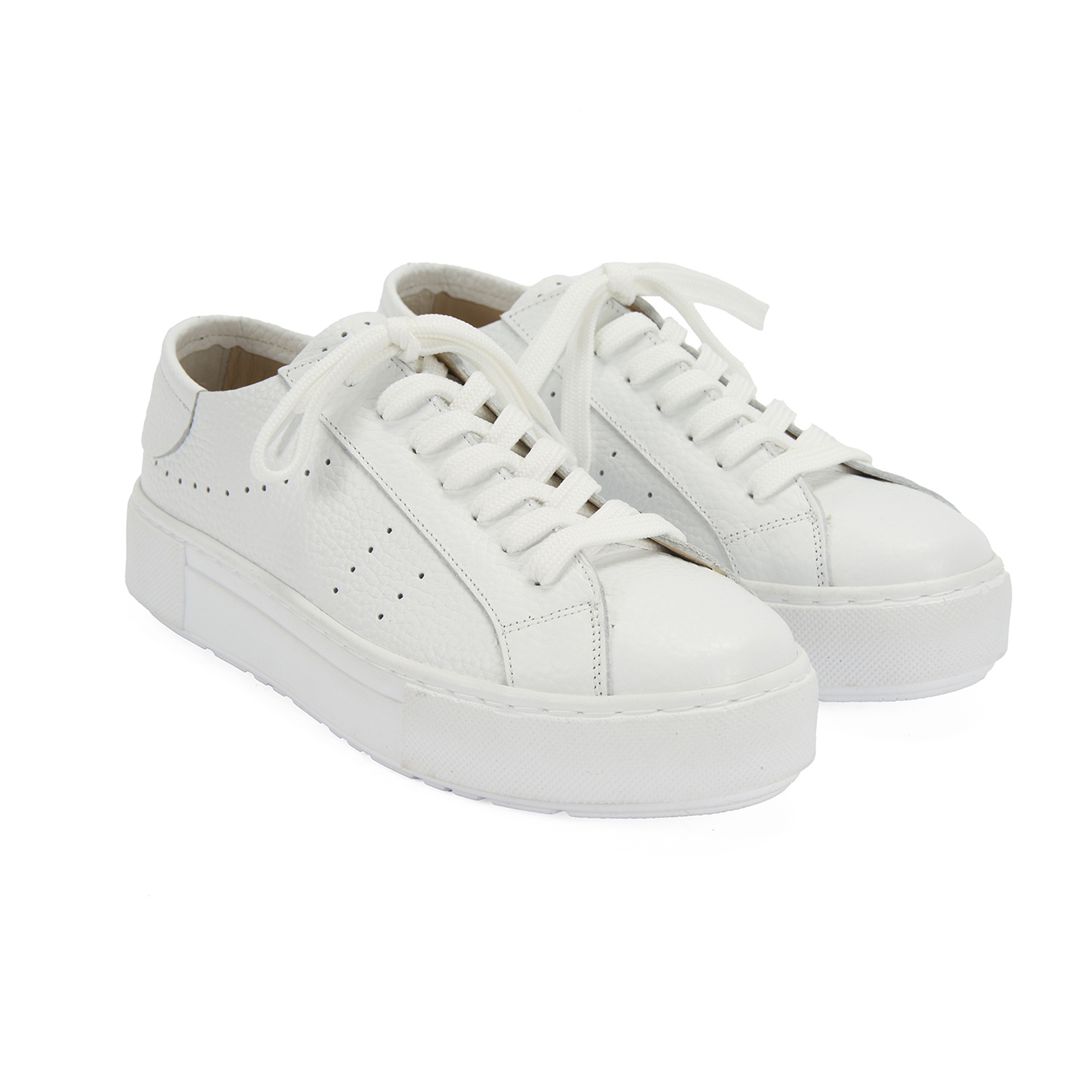 Kadın Beyaz Deri Spor Ayakkabı