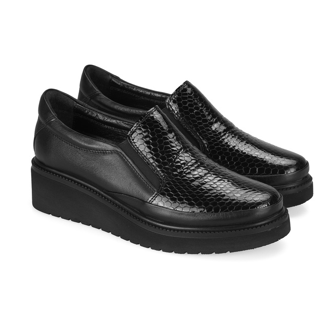  Kadın Siyah DesaComfort Deri Günlük Ayakkabı