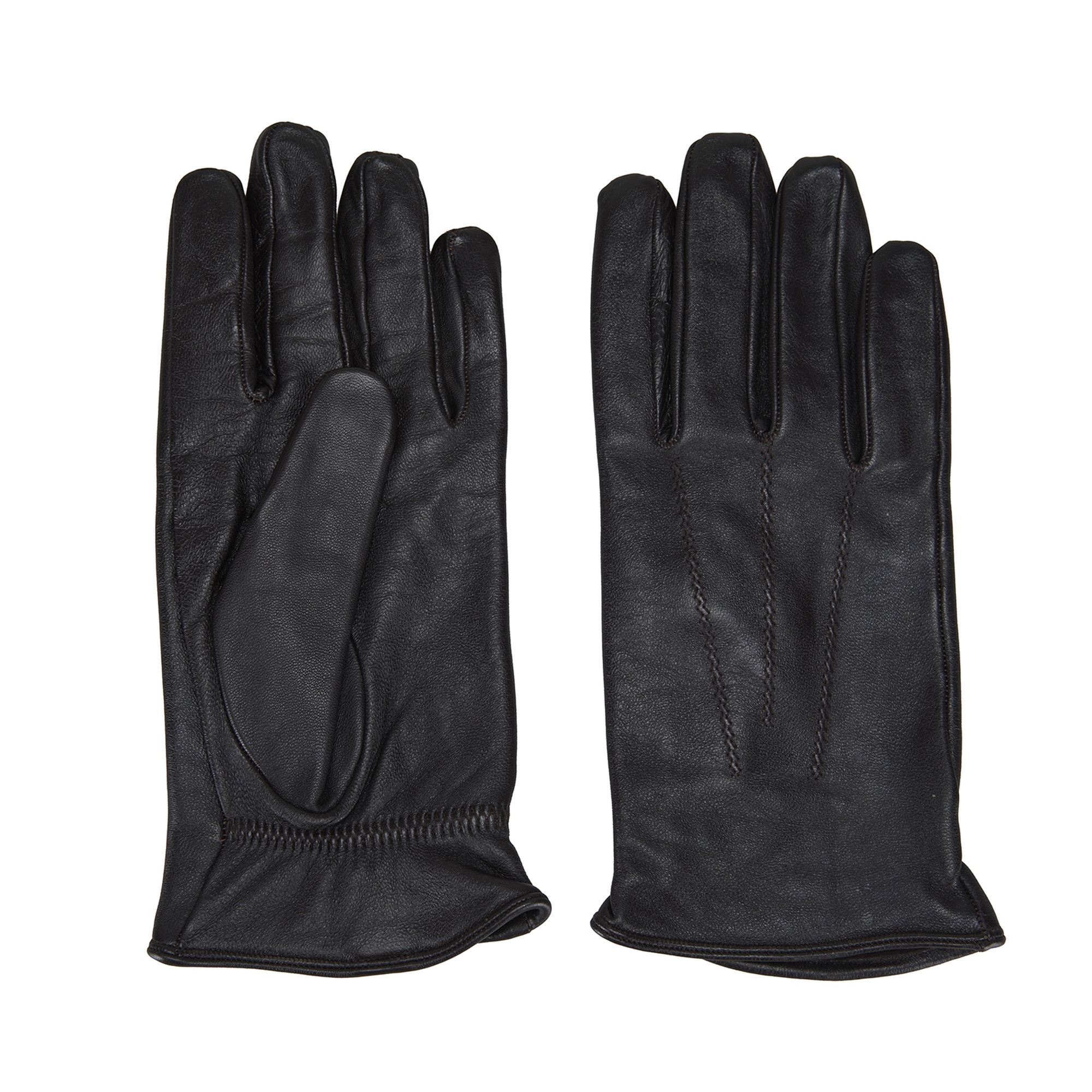 Vespera Kahve Erkek Lastikli Deri Eldiven