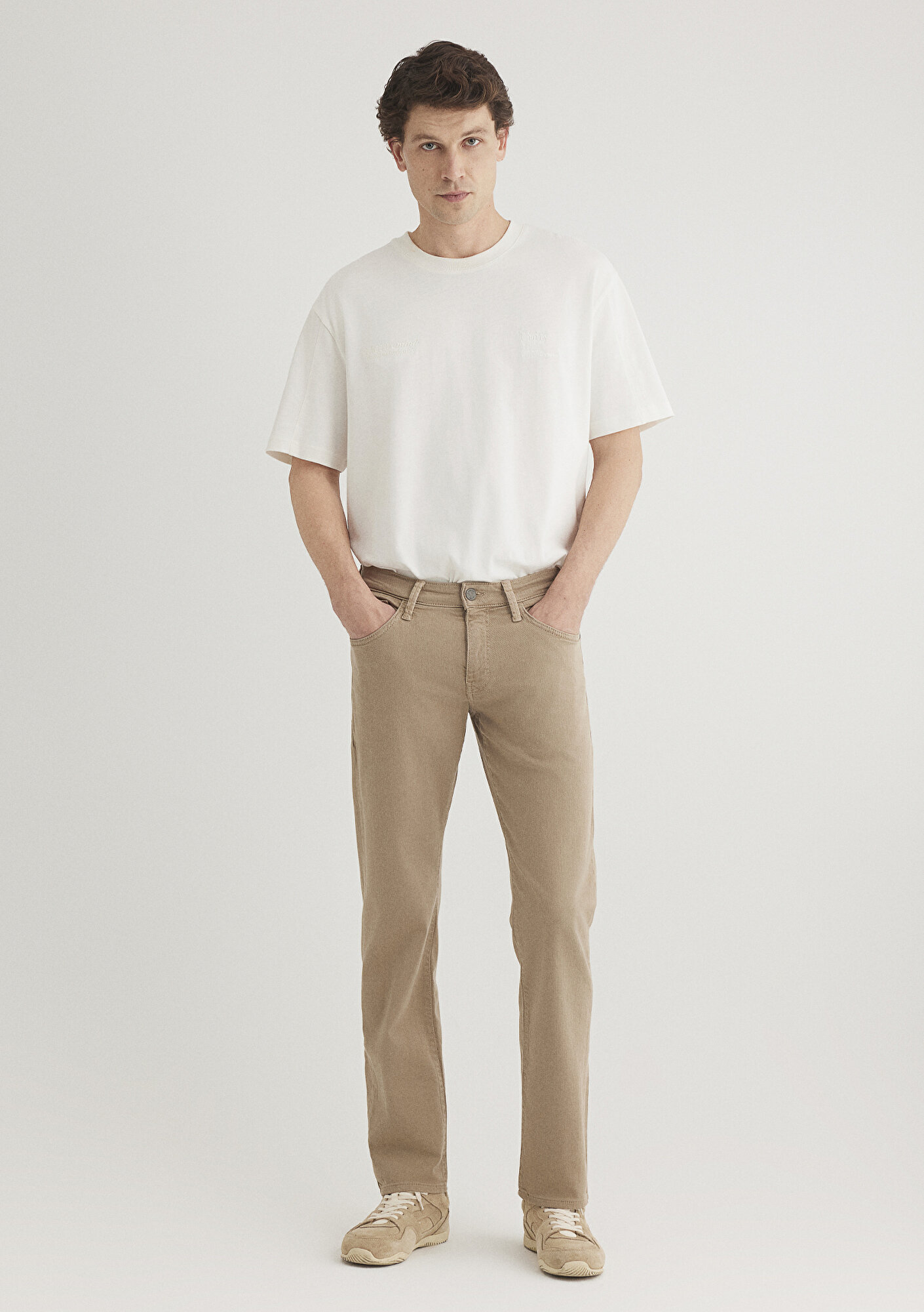  Mavi Hunter Koyu Bej Comfort Gabardin Pantolon 0020232492