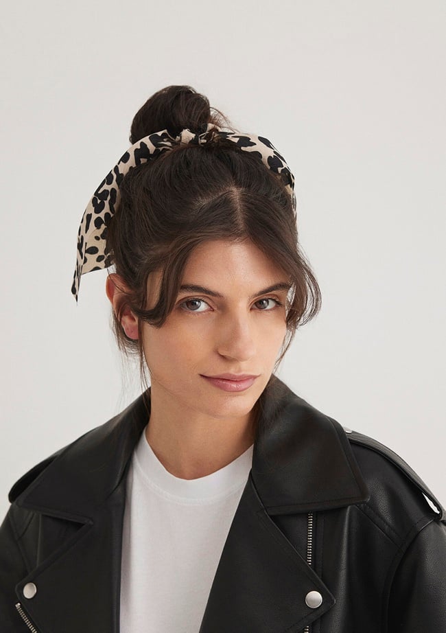  Mavi 2li Leopar Desenli Lastik Toka 1910838-900