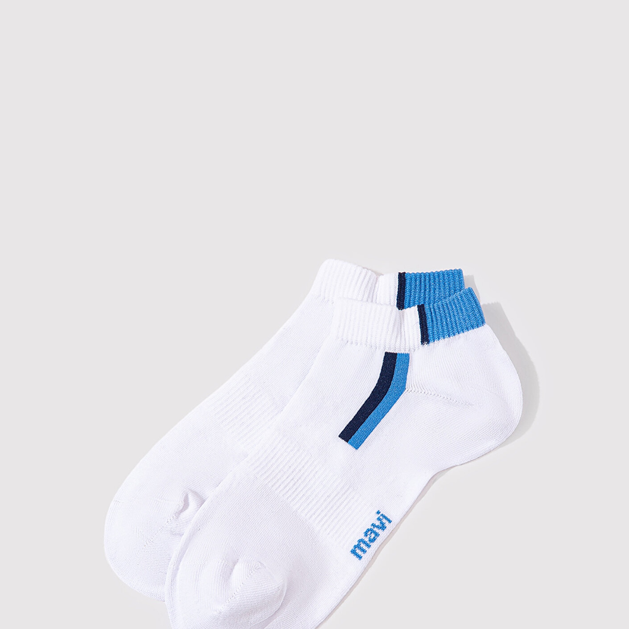 Mavi Beyaz Patik Çorap 0910519-620