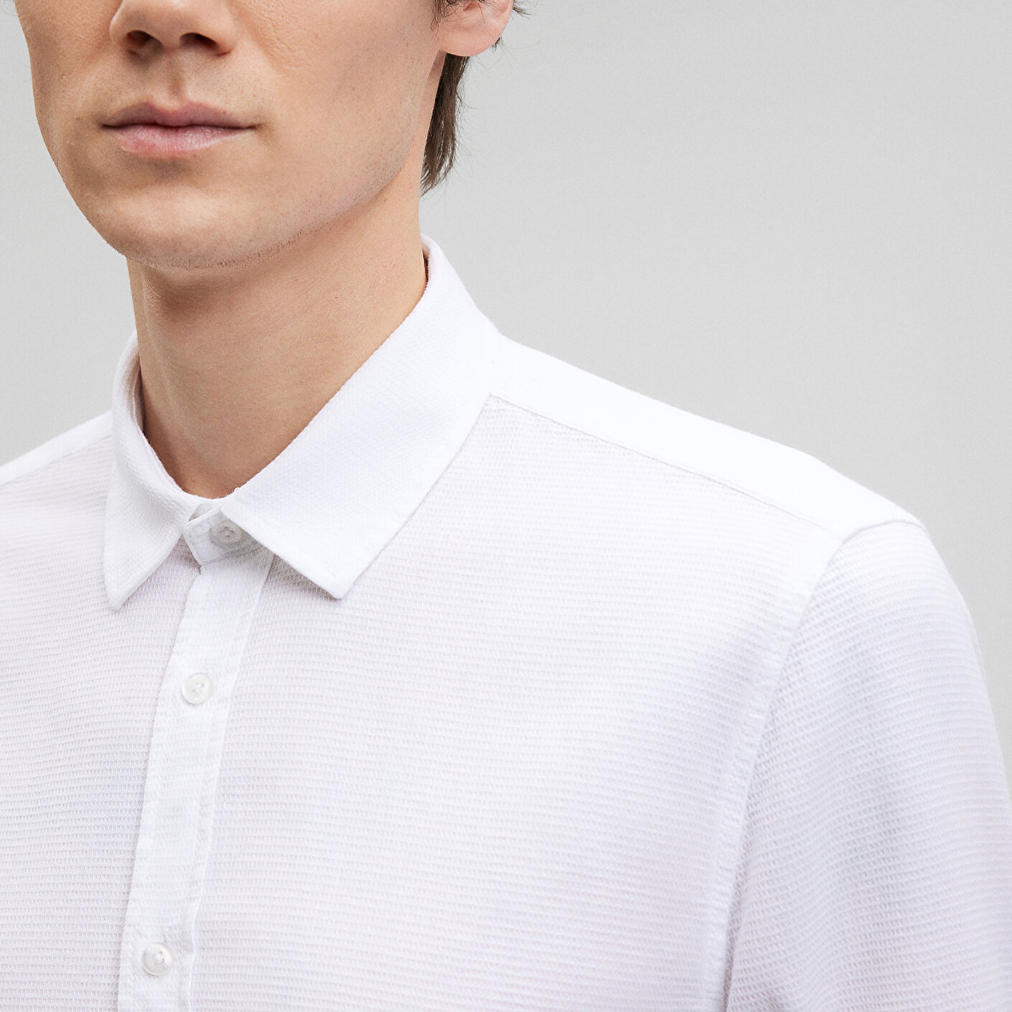 Mavi Beyaz Gömlek Slim Fit / Dar Kesim 8810217-620