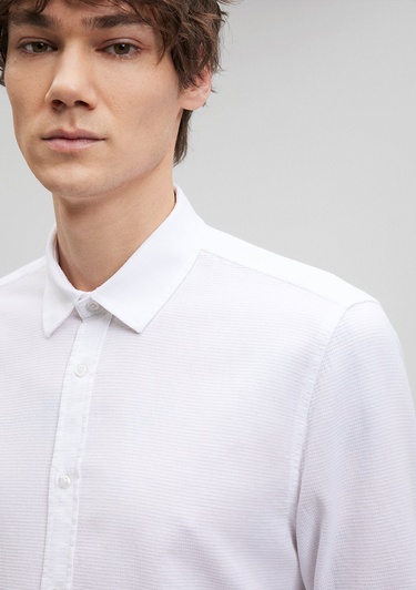  Mavi Beyaz Gömlek Slim Fit / Dar Kesim 8810217-620