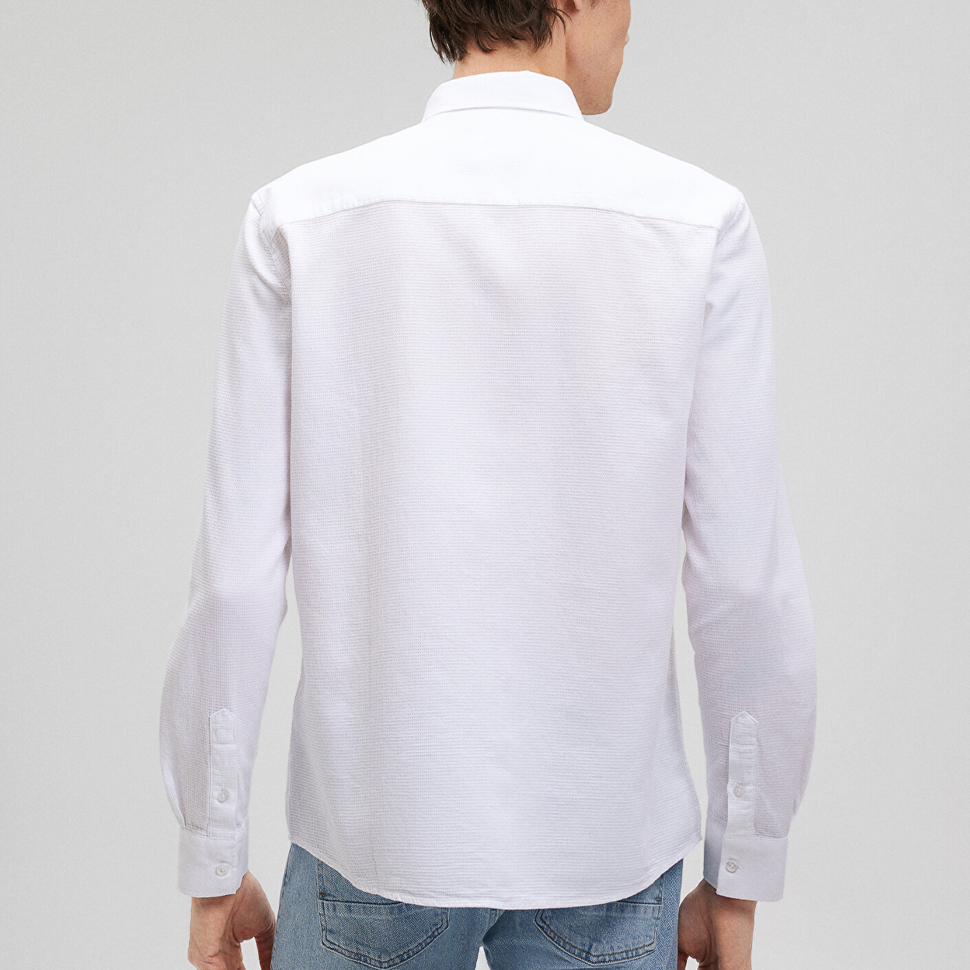 Mavi Beyaz Gömlek Slim Fit / Dar Kesim 8810217-620