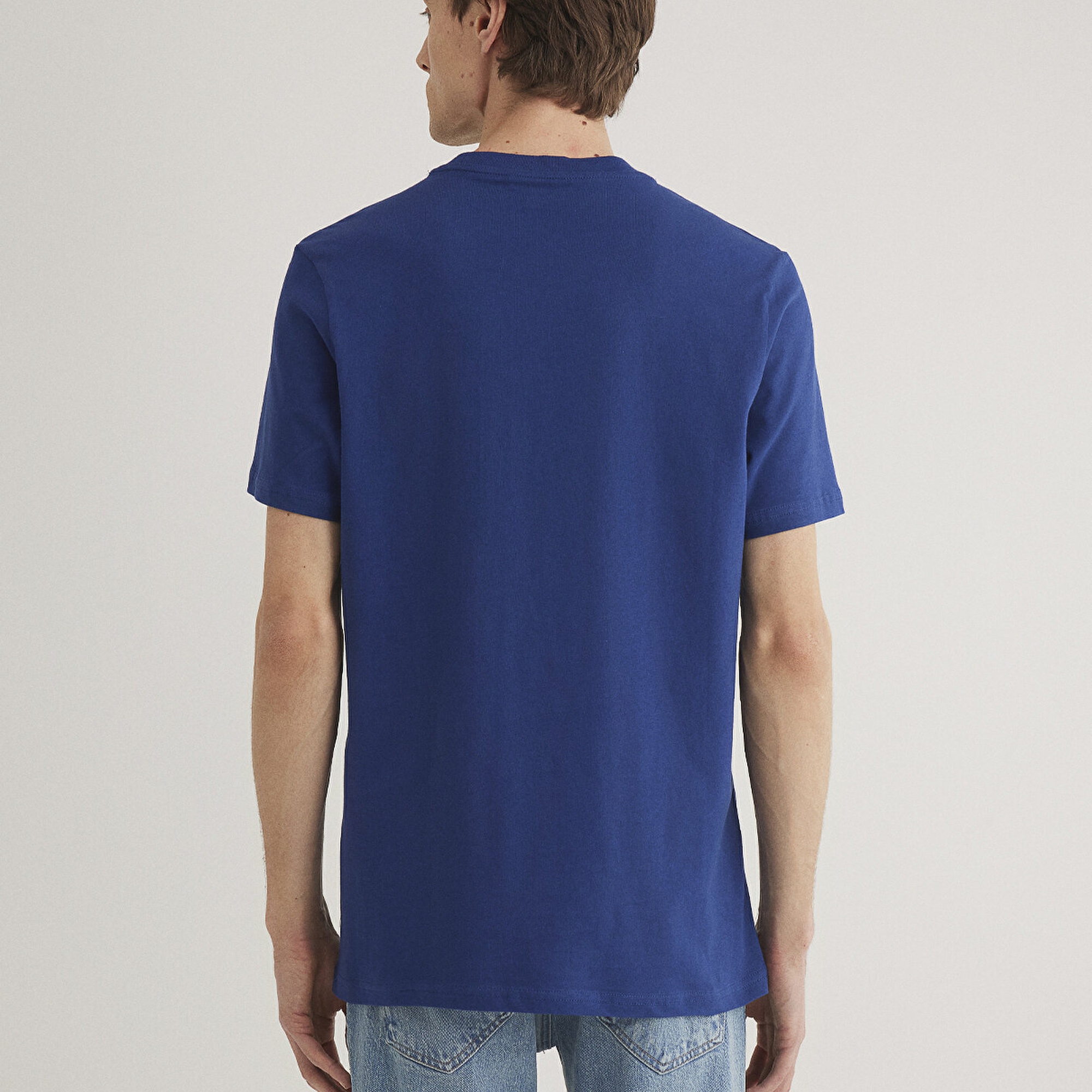 Mavi Miav Baskılı Lacivert Tişört Regular Fit / Normal Kesim 067153-70722