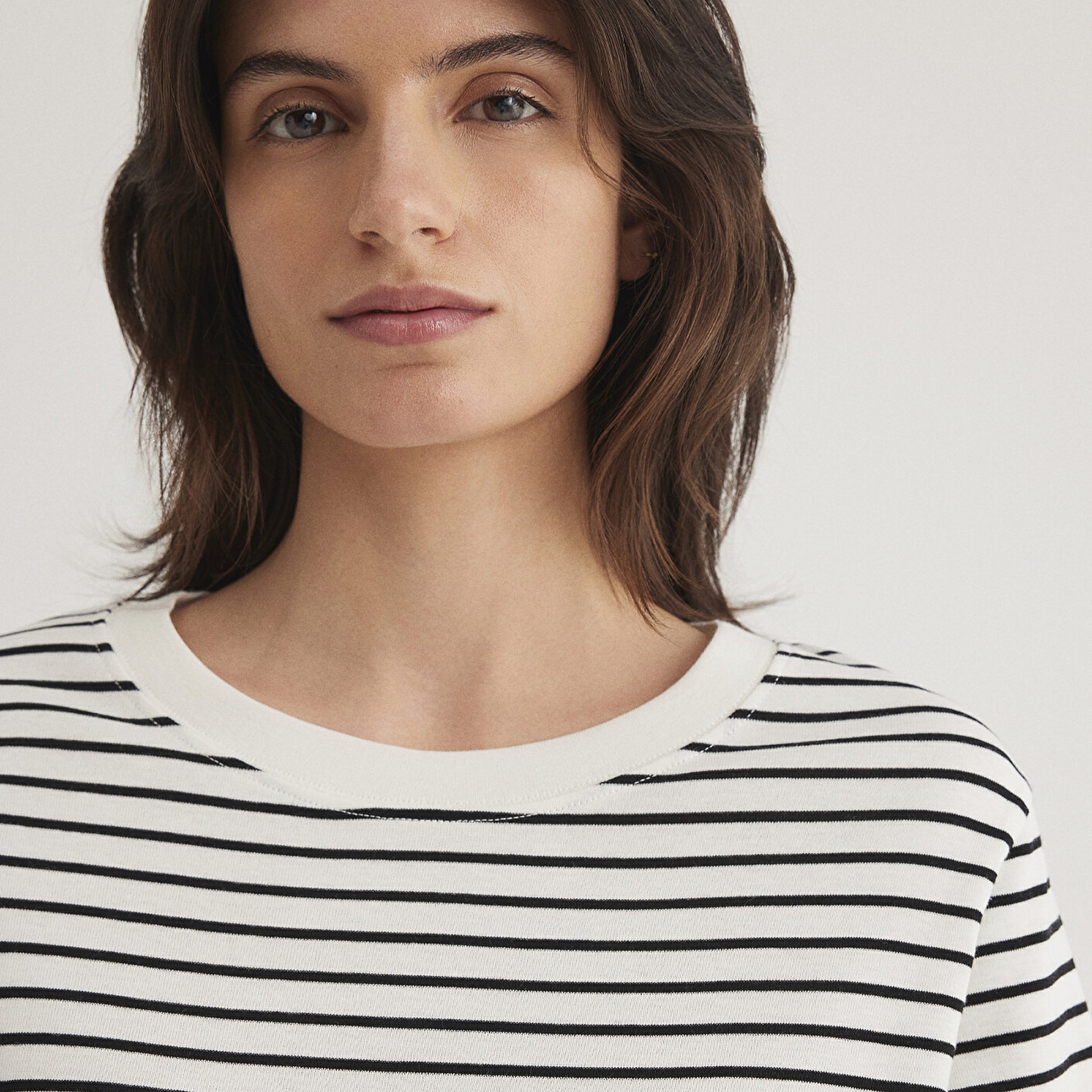 Mavi Siyah Çizgili Tişört Regular Fit / Normal Kesim 1611653-85143