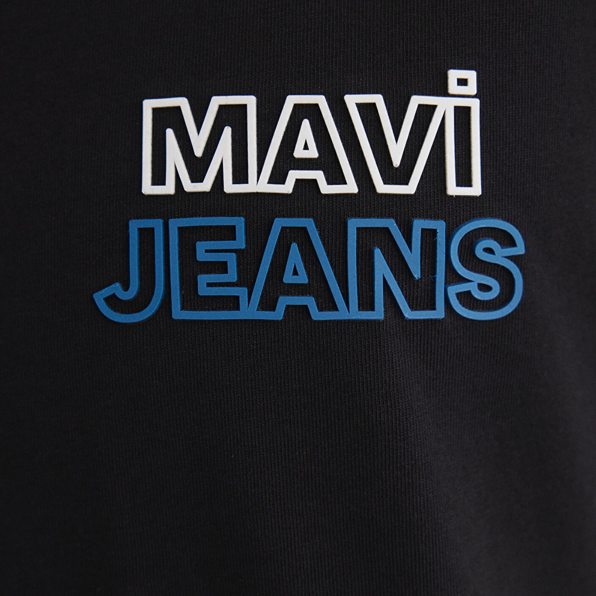 Mavi Mavi Jeans Baskılı Siyah Tişört Slim Fit / Dar Kesim 066841-900