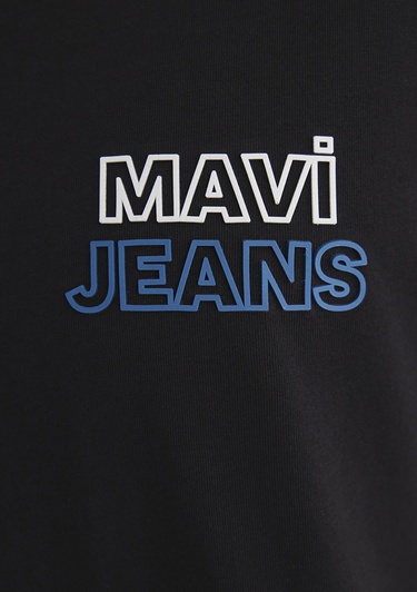  Mavi Mavi Jeans Baskılı Siyah Tişört Slim Fit / Dar Kesim 066841-900