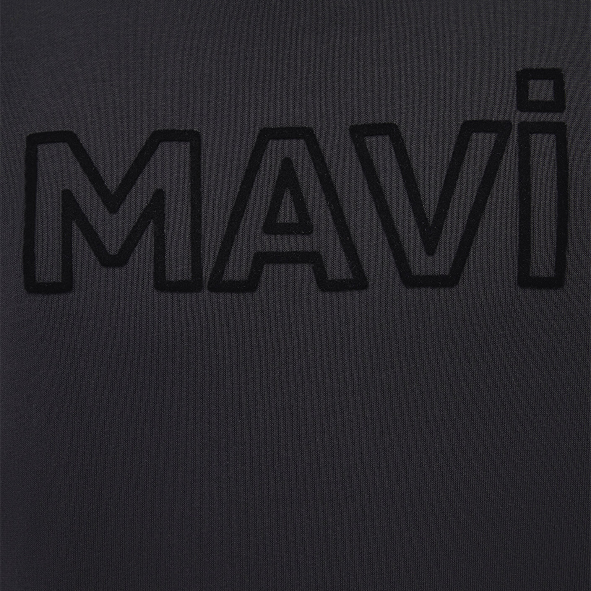 Mavi Mavi Logo Baskılı Kapüşonlu Siyah Sweatshirt 0610941-900