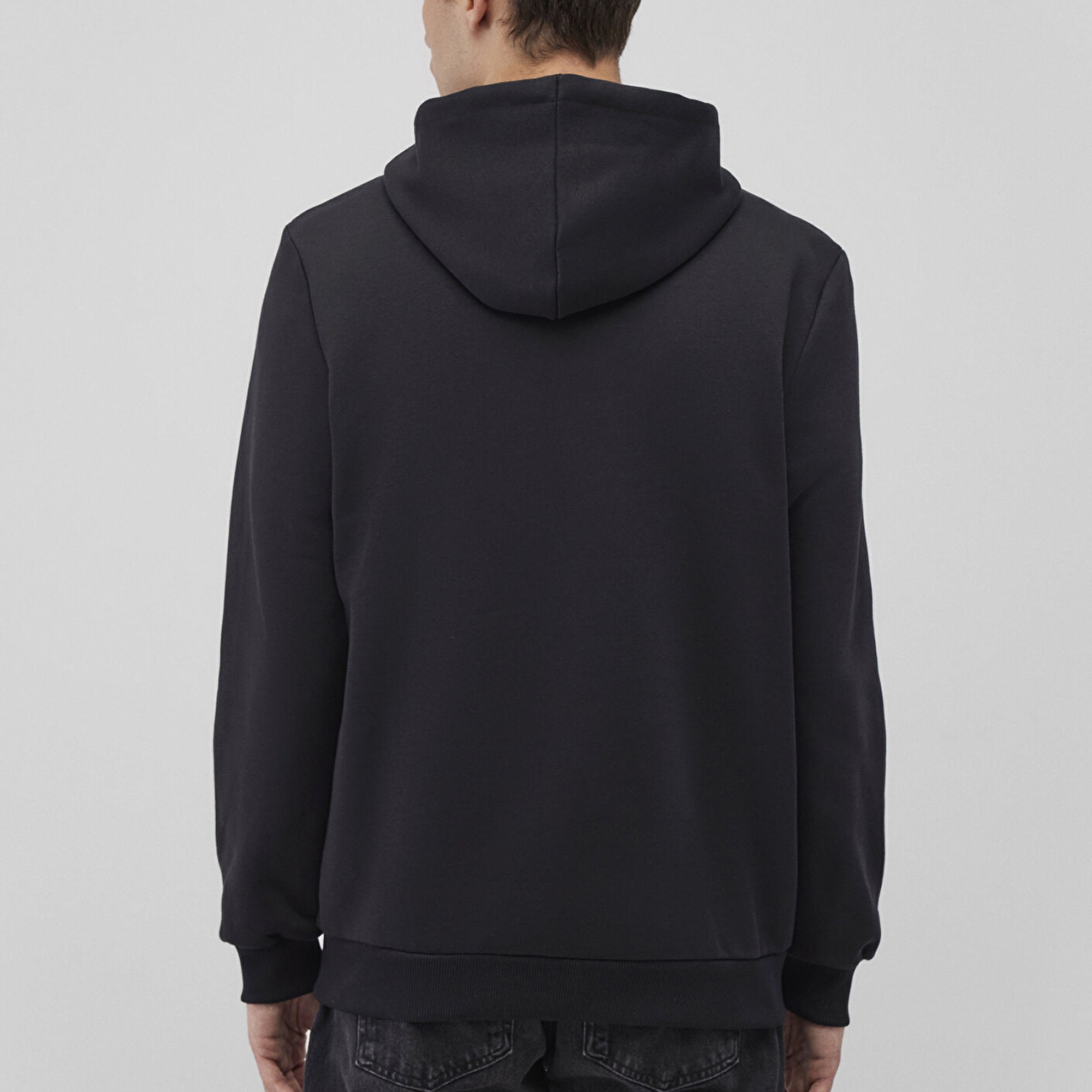 Mavi Mavi Logo Baskılı Kapüşonlu Siyah Sweatshirt 0610941-900