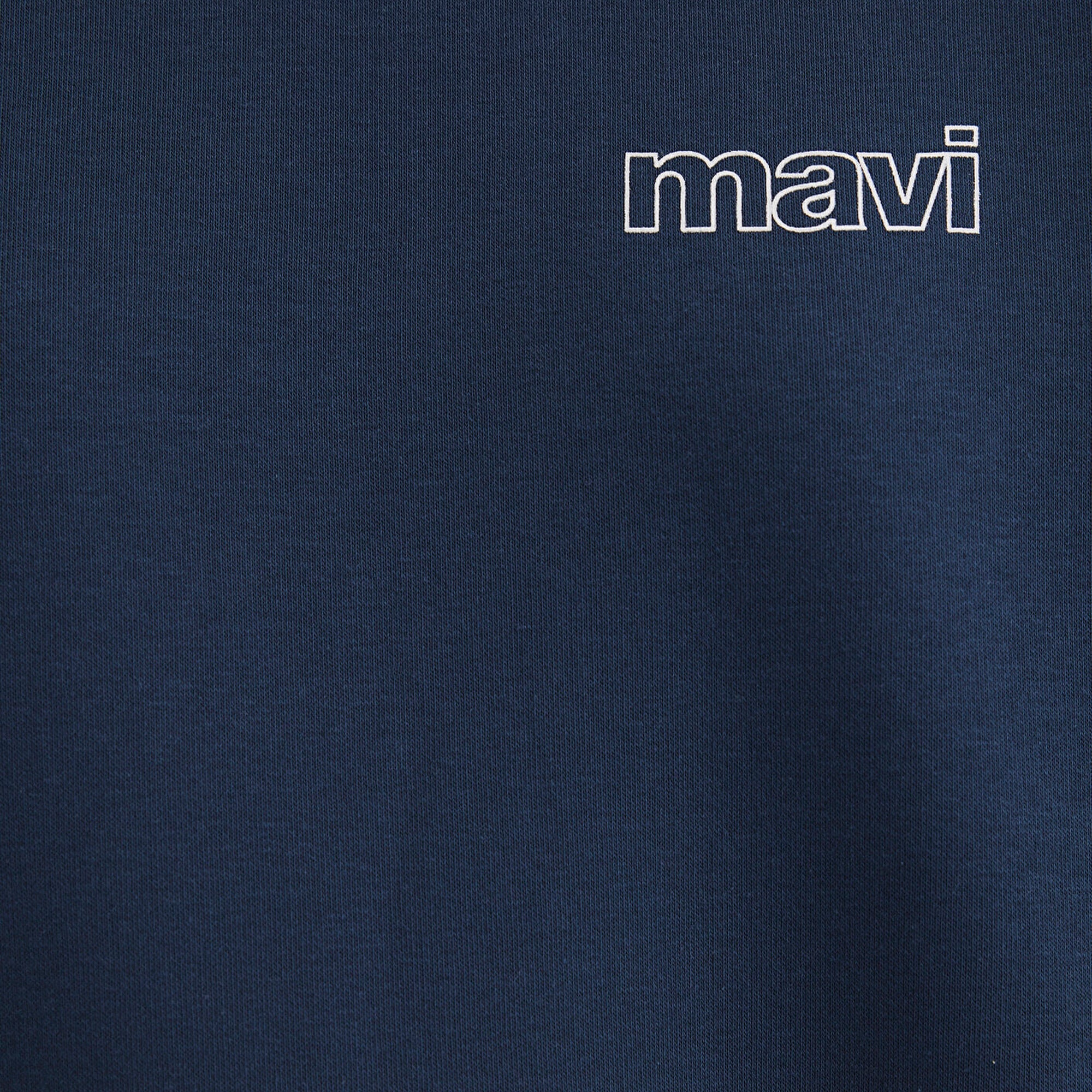 Mavi Mavi Logo Baskılı Lacivert Sweatshirt 1611656-82454