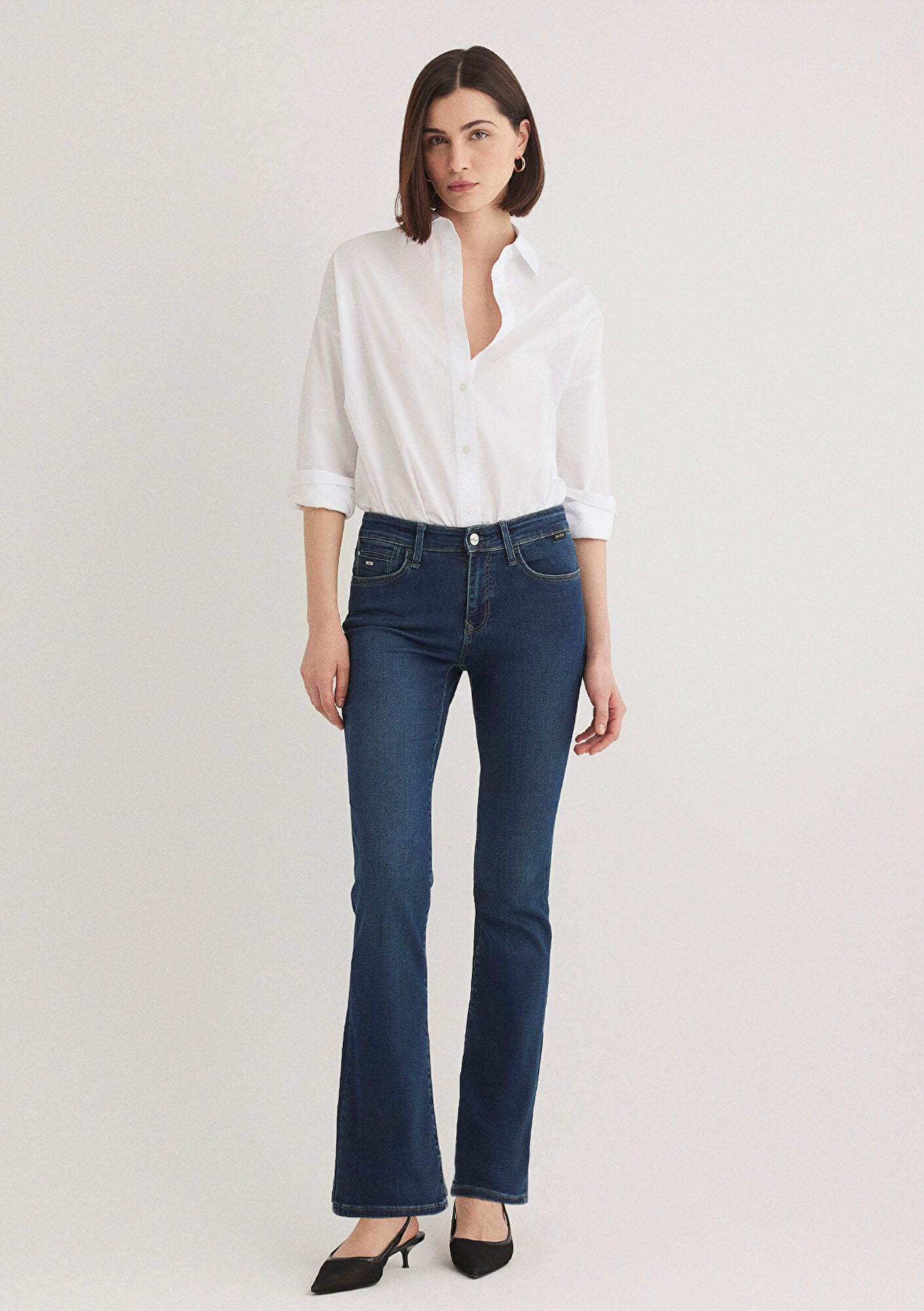  Mavi Molly Gold Klasik Koyu Mavi Jean Pantolon 1013684068