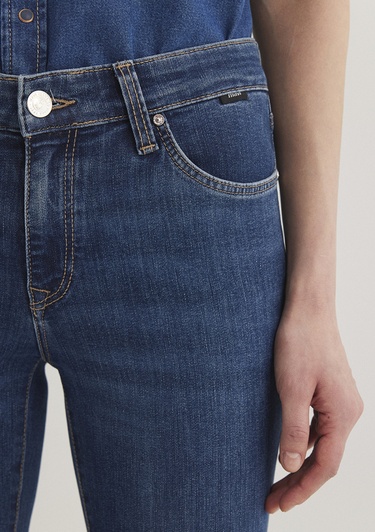  Mavi Molly Casual Vintage Koyu Mavi Jean Pantolon 1013683047