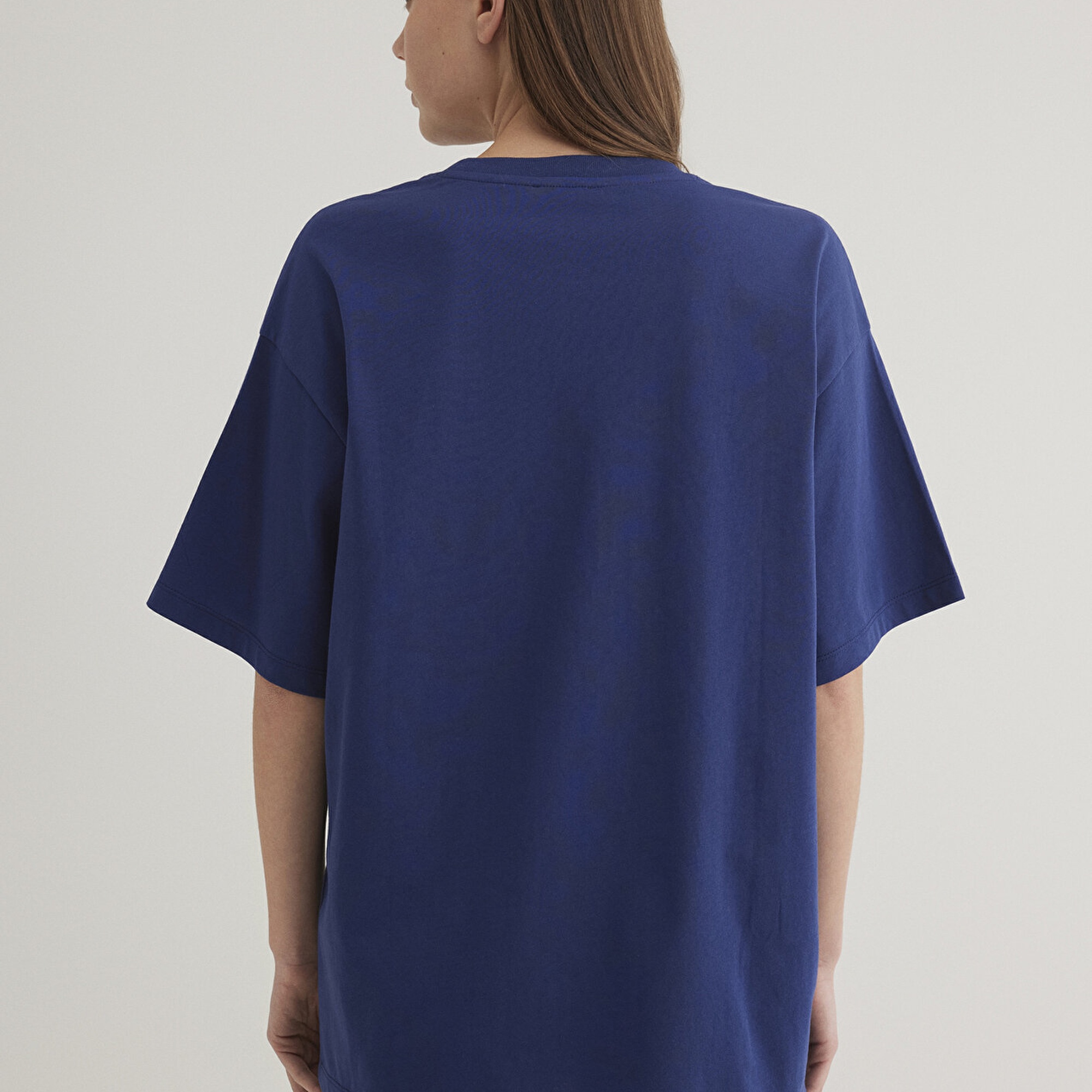 Mavi Mavi Logo Baskılı Lacivert Tişört Oversize / Geniş Kesim 1600843-70722