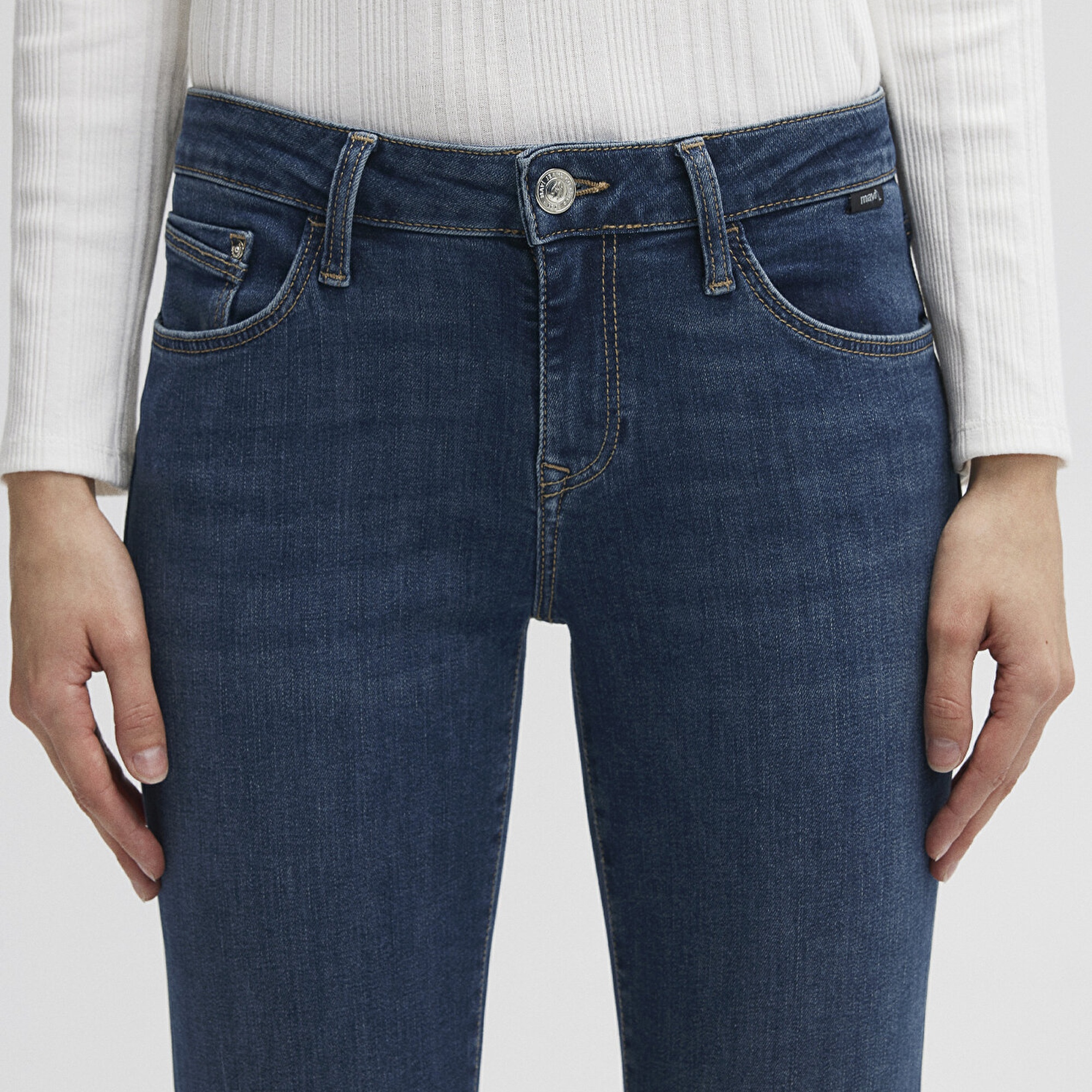 Mavi Ada Casual Vintage Koyu Mavi Jean Pantolon 1020535596