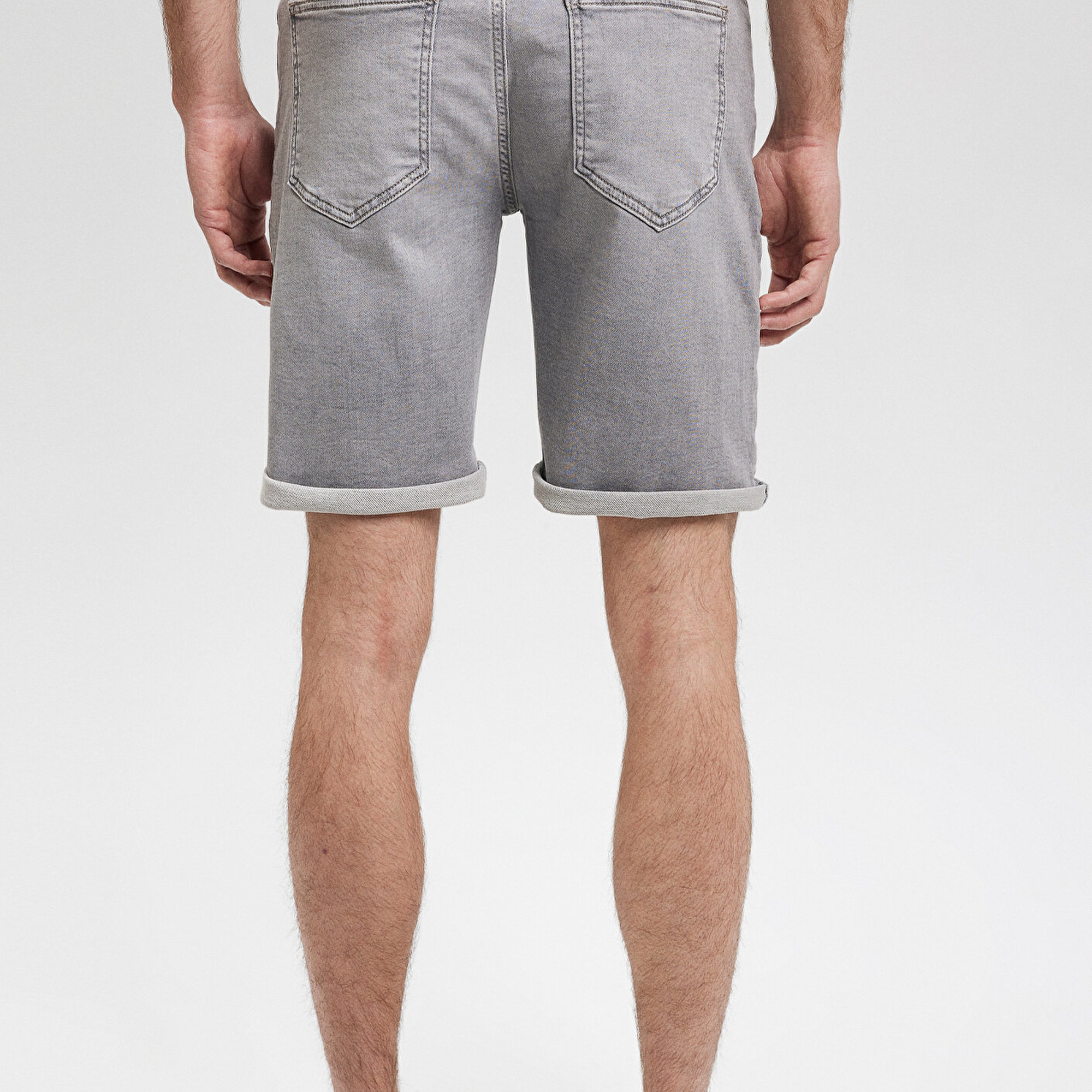 Mavi Brian Sporty Açık Gri Jean Şort 0418485151