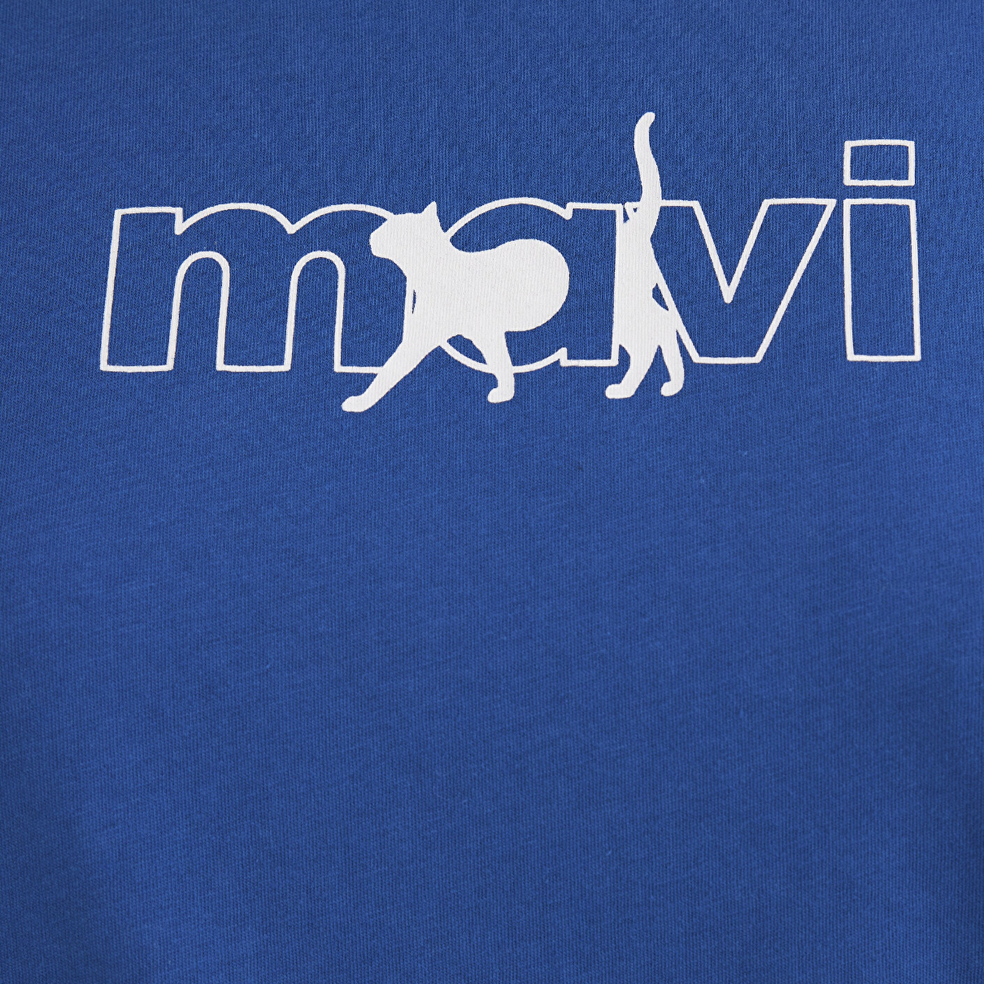 Mavi Mavi Kedi Logo Baskılı Mavi Tişört Regular Fit / Normal Kesim 1611478-32213