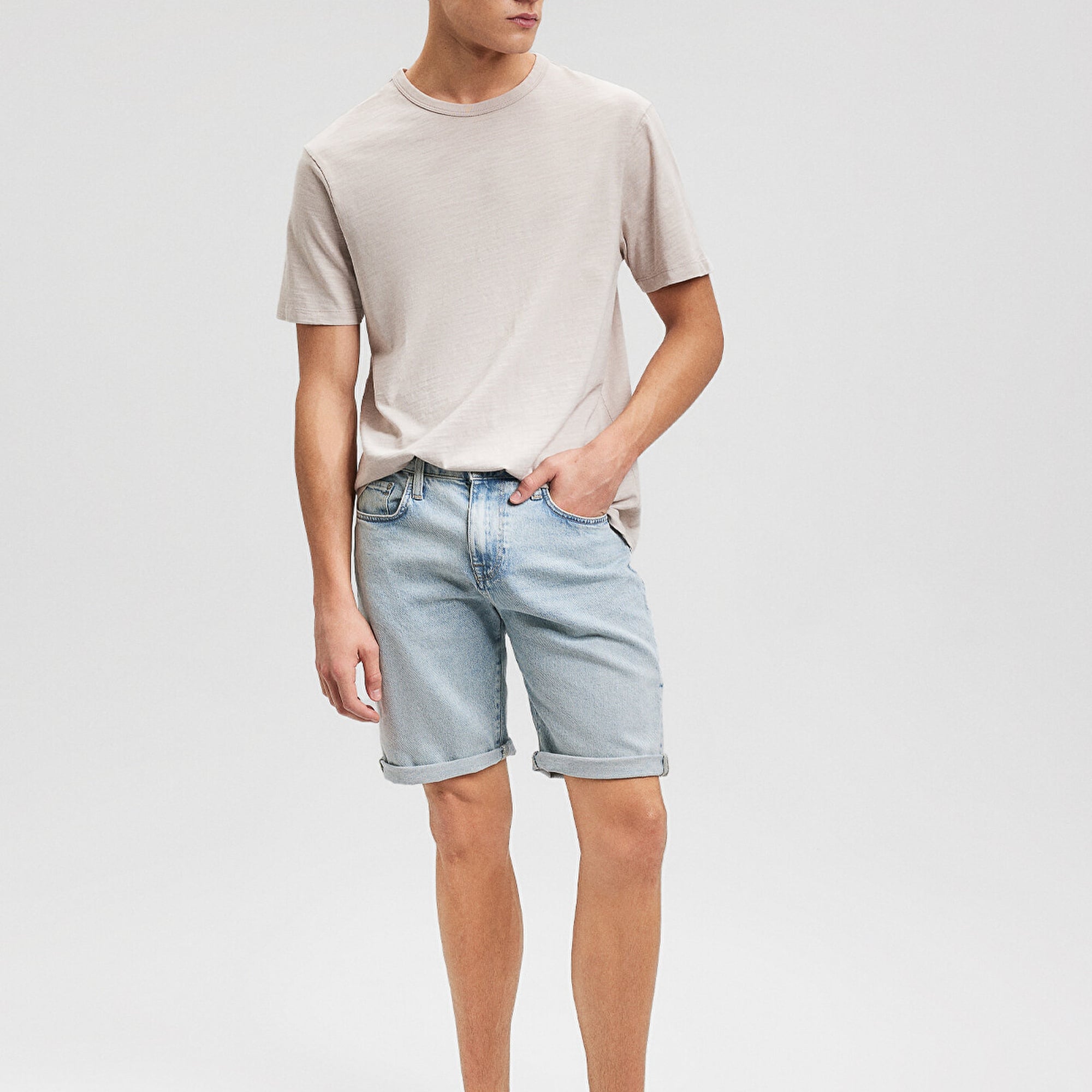 Mavi Brian Street Açık Mavi Jean Şort 0418485150