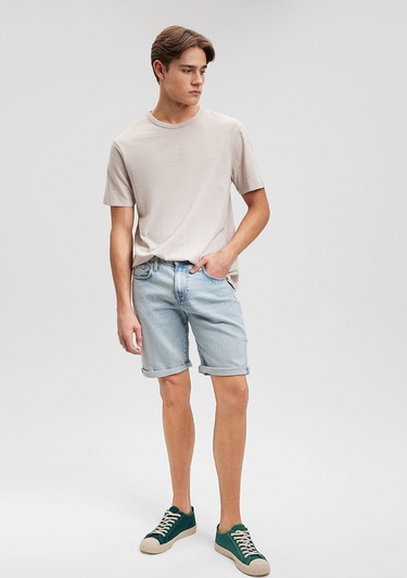  Mavi Brian Street Açık Mavi Jean Şort 0418485150