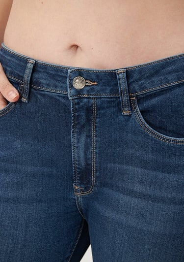  Mavi Marli Casual Koyu Mavi Jean Pantolon 101339-35246