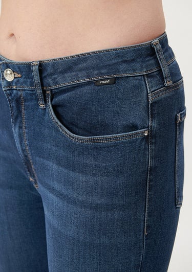  Mavi Marli Casual Koyu Mavi Jean Pantolon 101339-35246